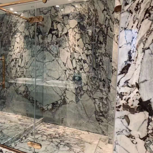 New Arabescato white  Marble bathroom floor tiles wall panels